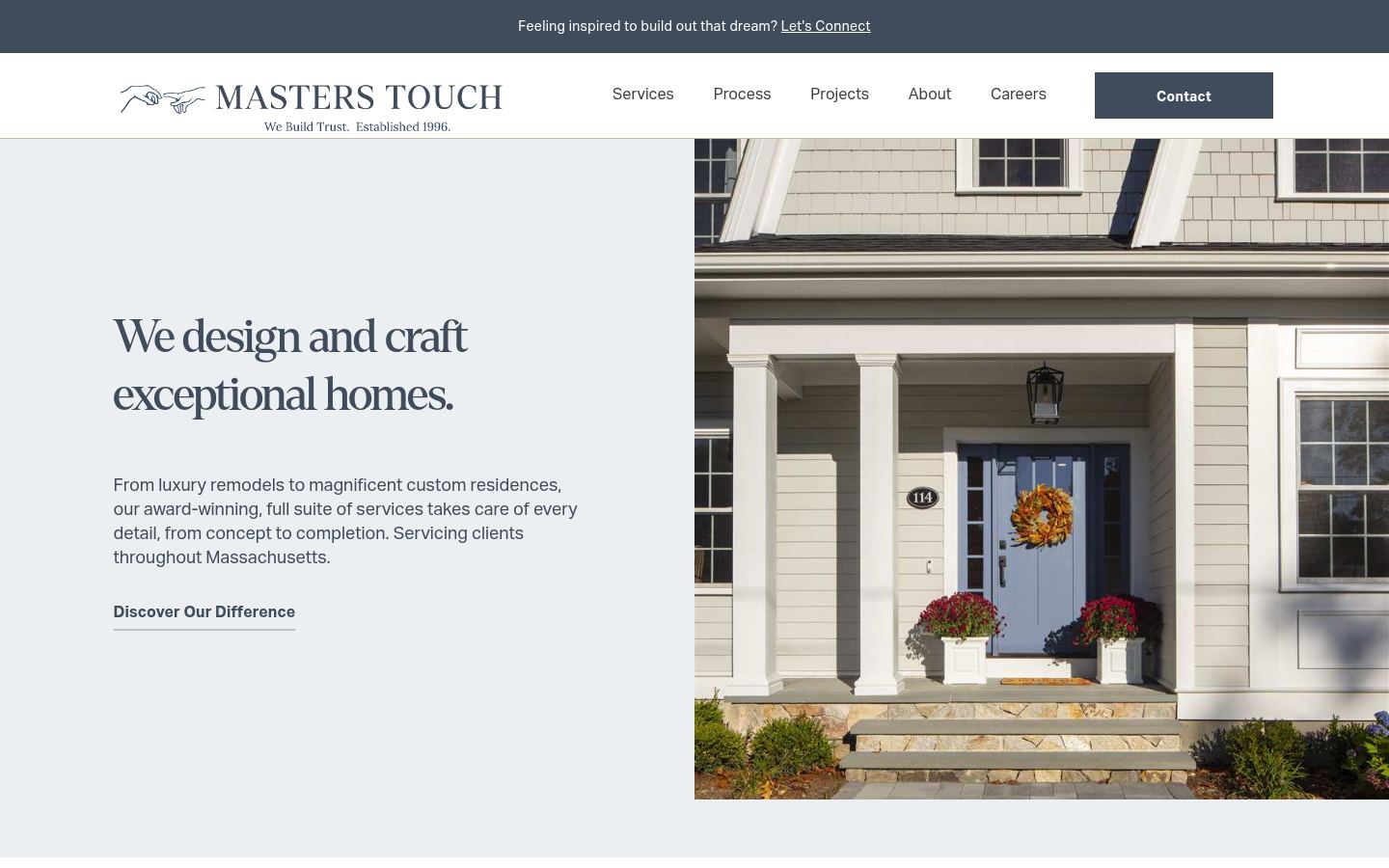Masters Touch Design Build &middot; HOMEPAGE_SCREENSHOT
