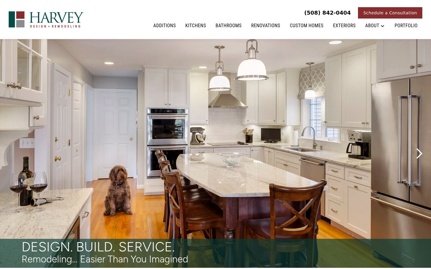 Harvey Remodeling &middot; HOMEPAGE_SCREENSHOT