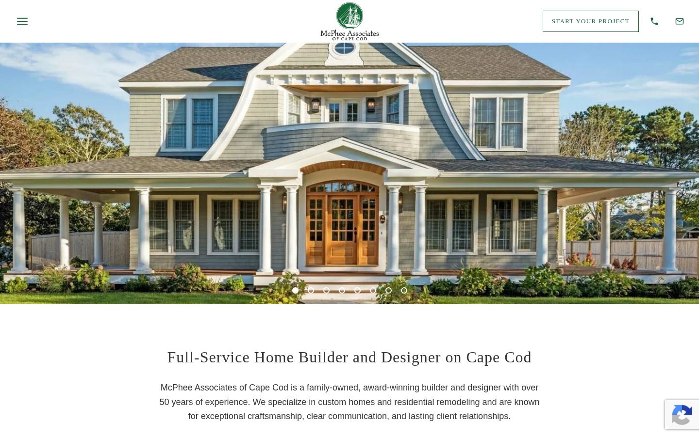 McPhee Associates of Cape Cod &middot; HOMEPAGE_SCREENSHOT