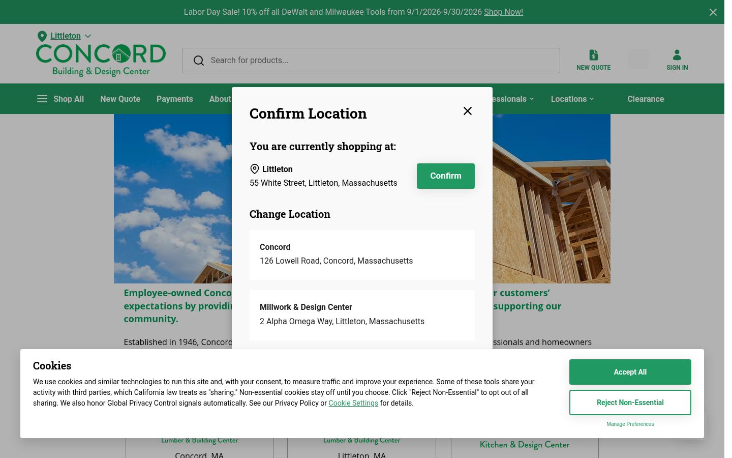 Concord Kitchen & Design Center &middot; HOMEPAGE_SCREENSHOT