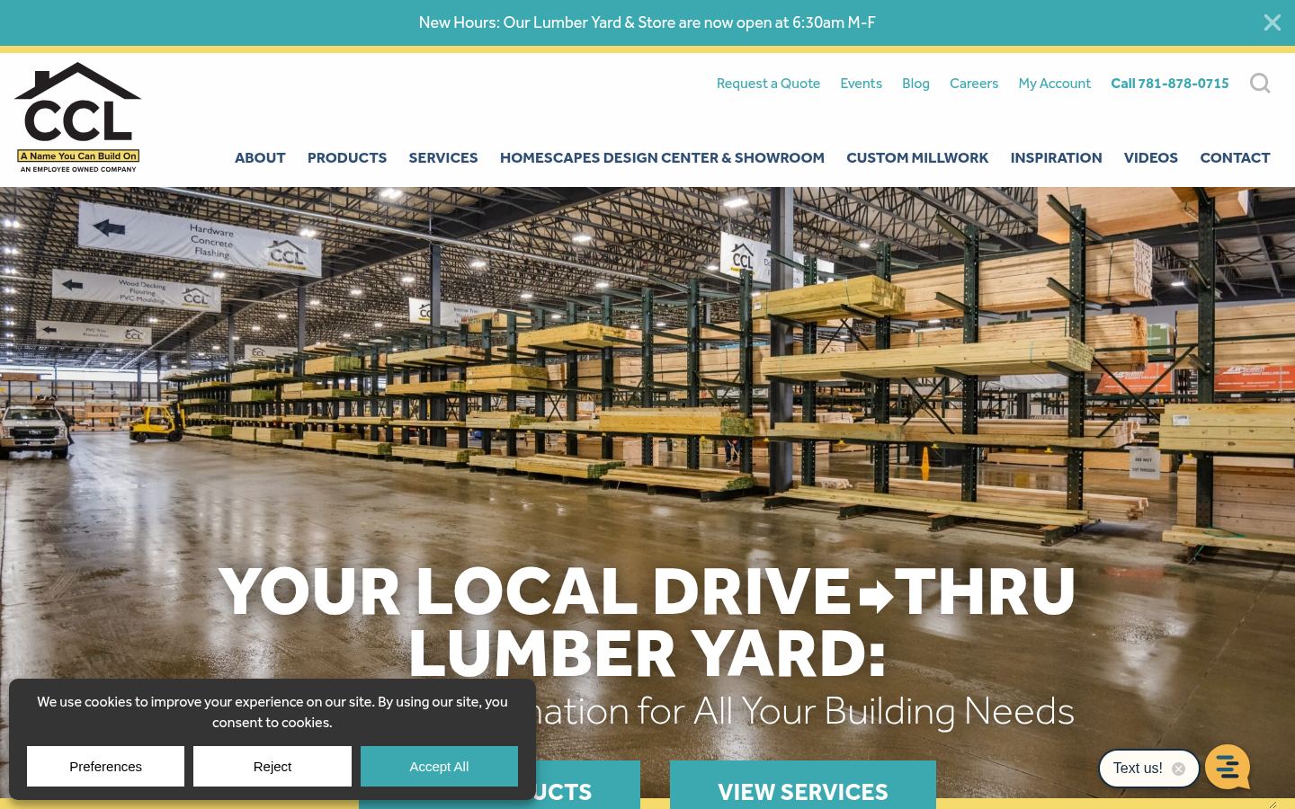Cape Cod Lumber &middot; HOMEPAGE_SCREENSHOT