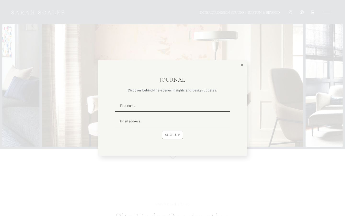 Sarah Scales Design Studio &middot; HOMEPAGE_SCREENSHOT