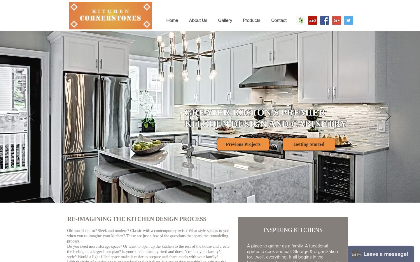 Kitchen Cornerstones &middot; HOMEPAGE_SCREENSHOT