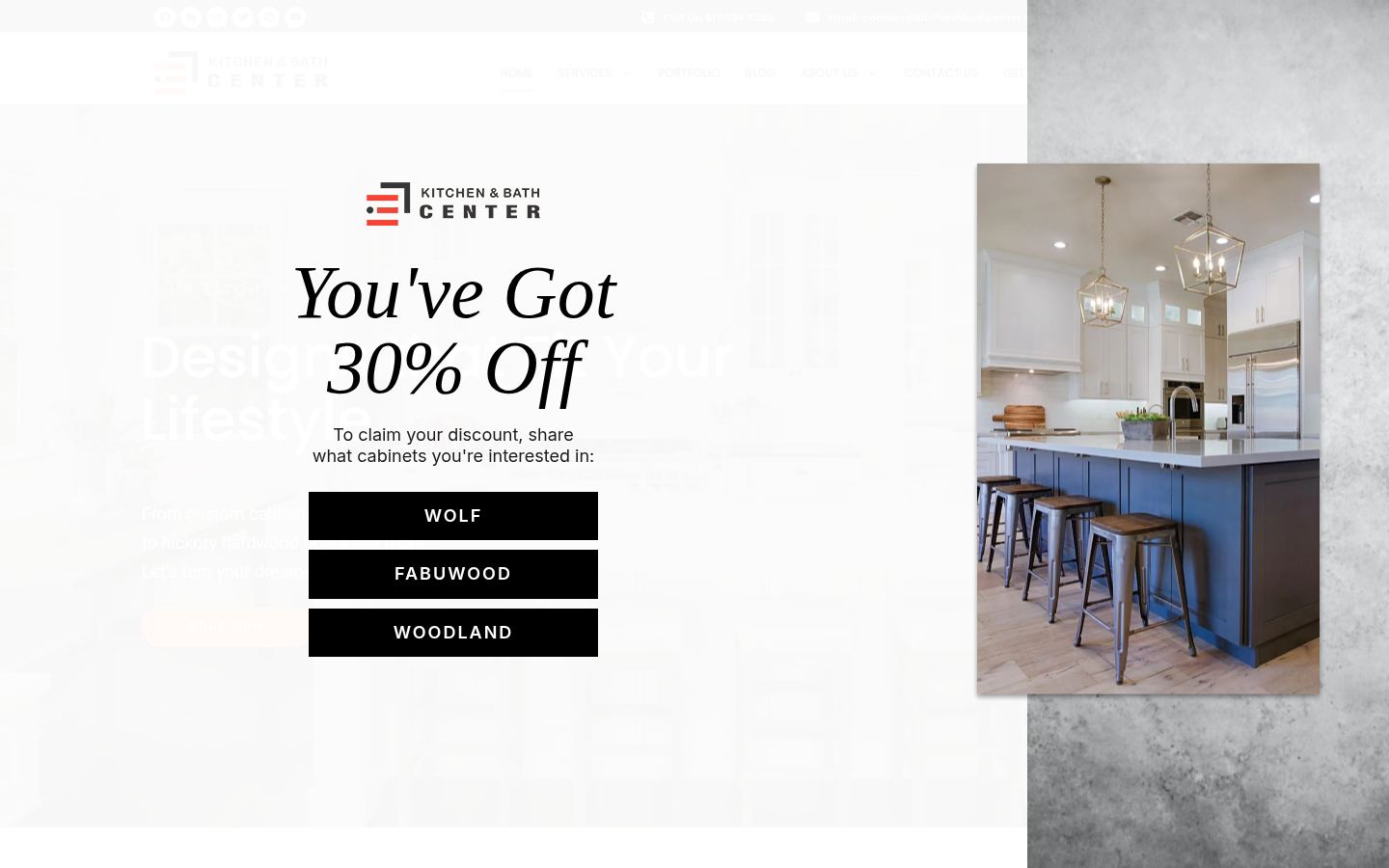 Kitchen & Bath Center &middot; HOMEPAGE_SCREENSHOT