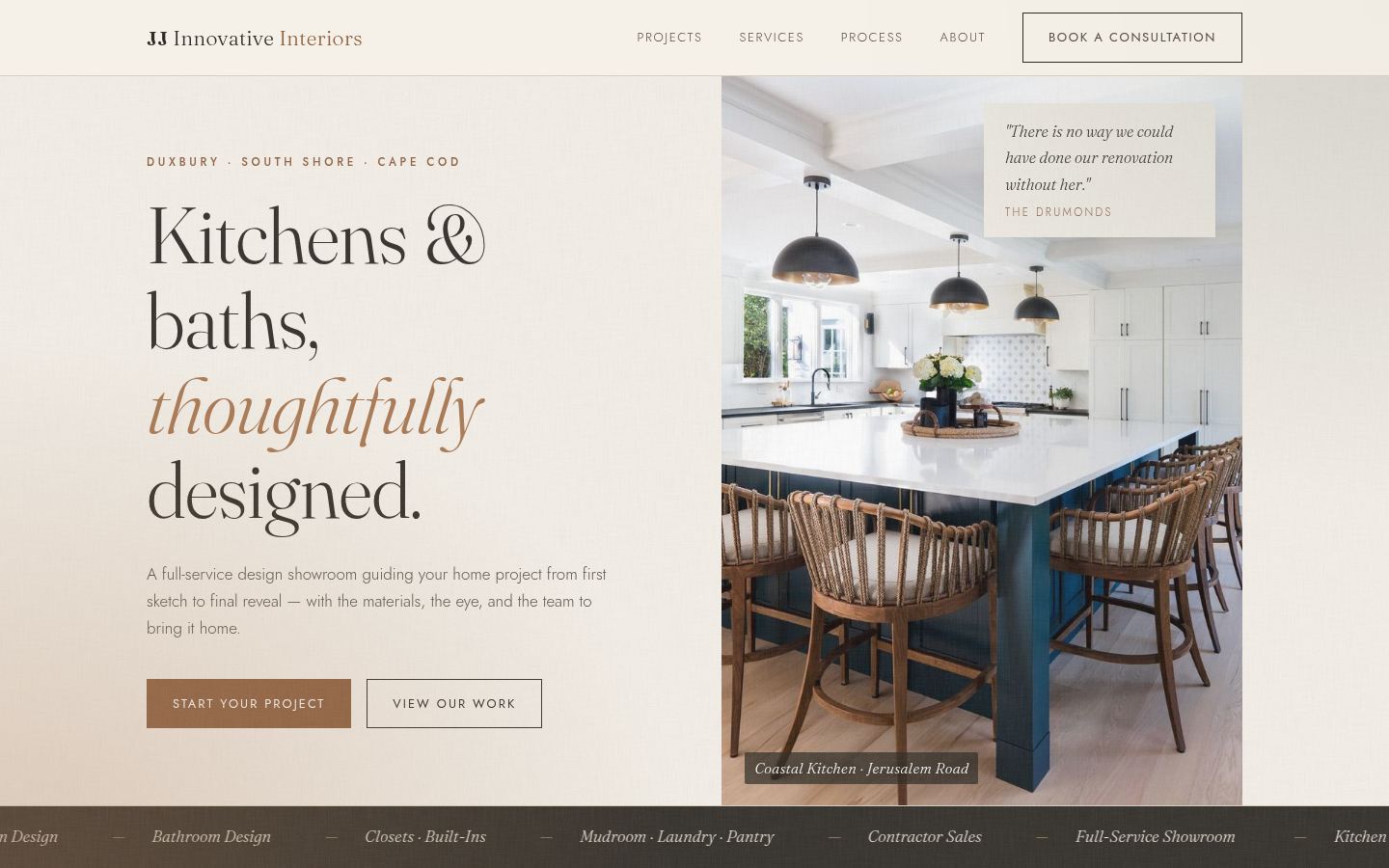 JJ Innovative Interiors · HOMEPAGE_SCREENSHOT