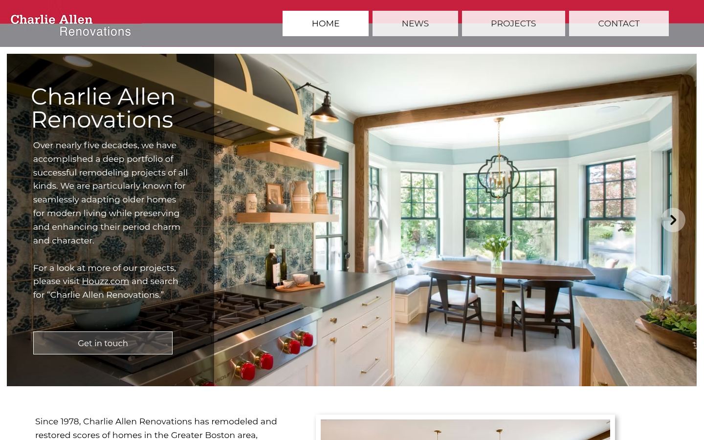 Charlie Allen Renovations &middot; HOMEPAGE_SCREENSHOT
