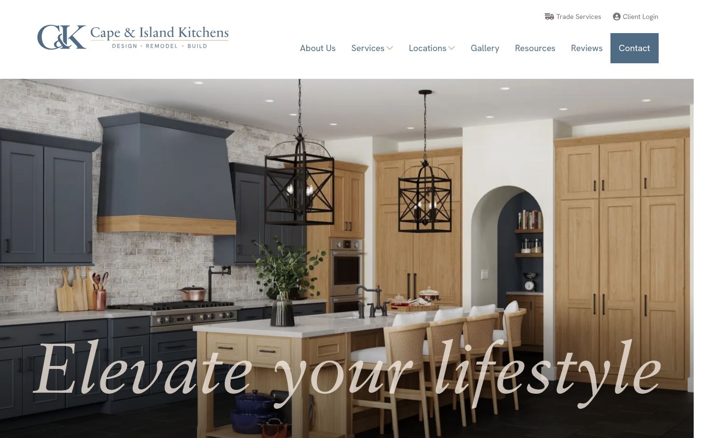 Cape & Island Kitchens &middot; HOMEPAGE_SCREENSHOT