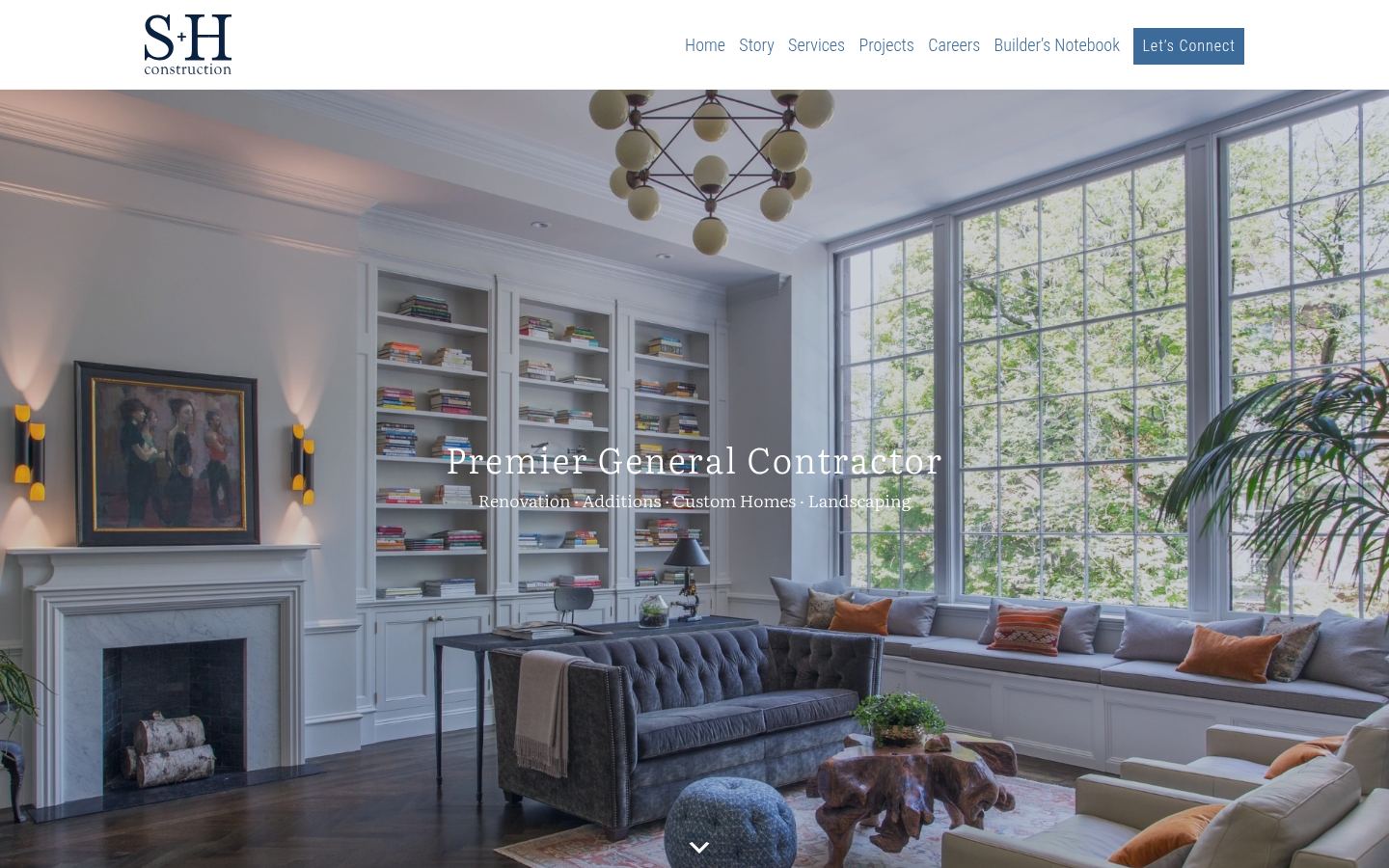 S+H Construction &middot; HOMEPAGE_SCREENSHOT